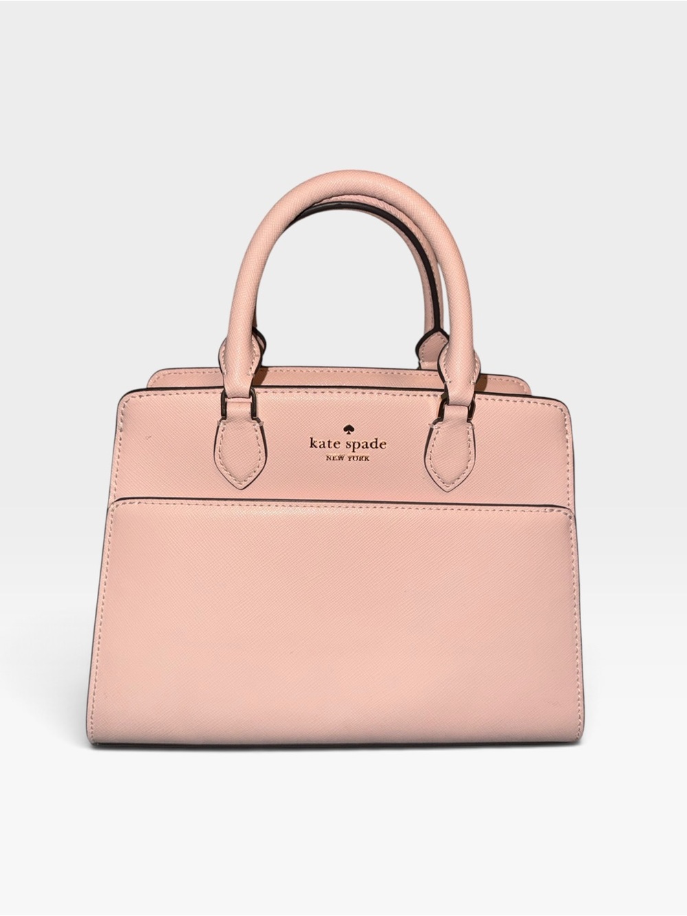 Kate Spade Madison Small Satchel Blush Pink Leather Crossbody Handbag Purse
